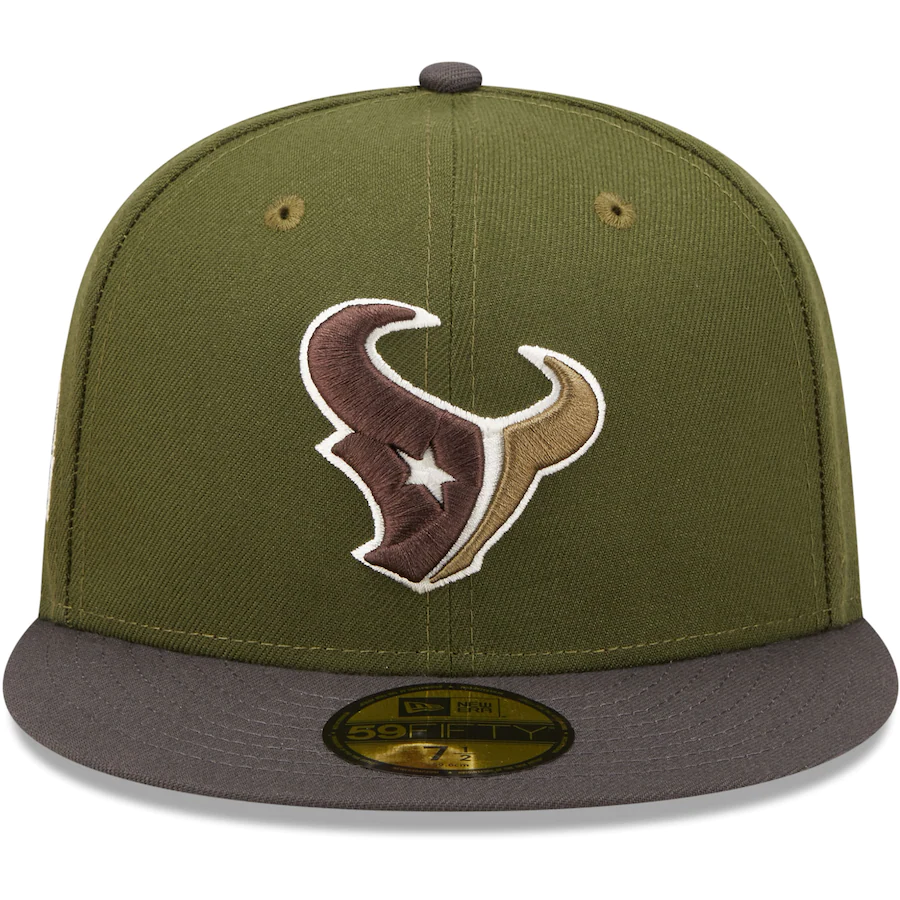 New Era Houston Texans Olive/Graphite Inaugural Season 59FIFTY Fitted Hat