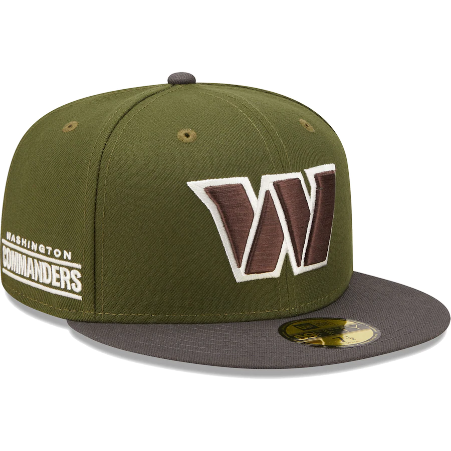 New Era Washington Commanders Olive/Graphite 59FIFTY Fitted Hat