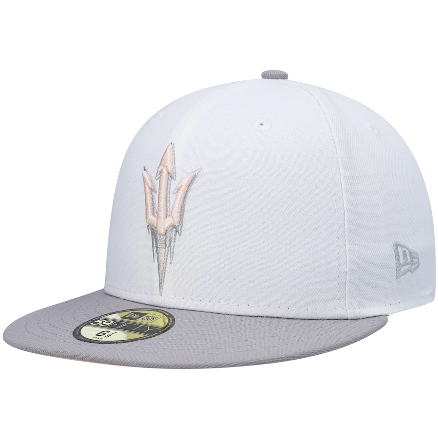 New Era Arizona State Sun Devils White/Gray Neutral Apricot 59FIFTY Fitted Hat
