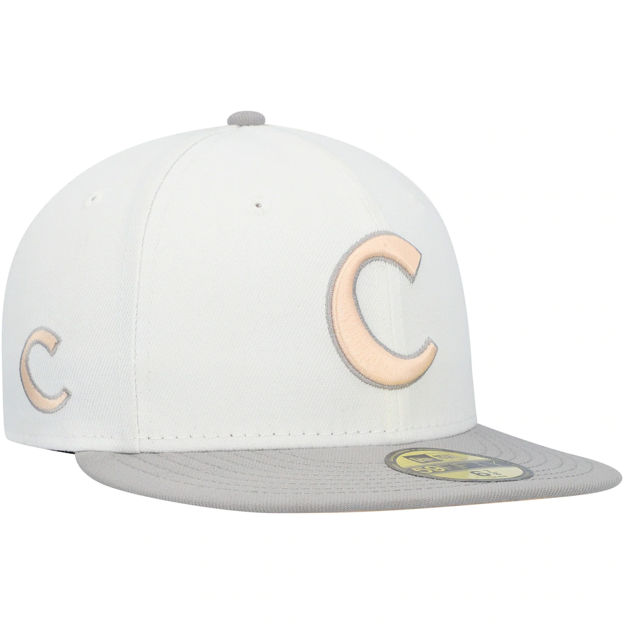 New Era Clemson Tigers White/Gray Neutral Apricot 59FIFTY Fitted Hat