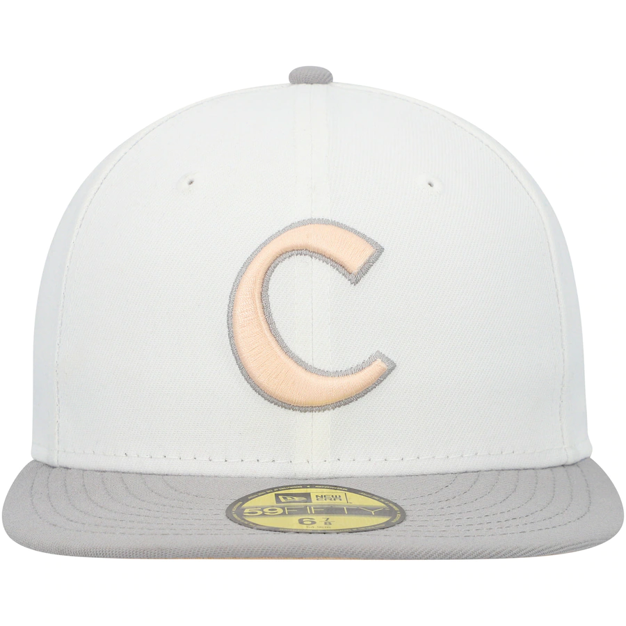 New Era Clemson Tigers White/Gray Neutral Apricot 59FIFTY Fitted Hat