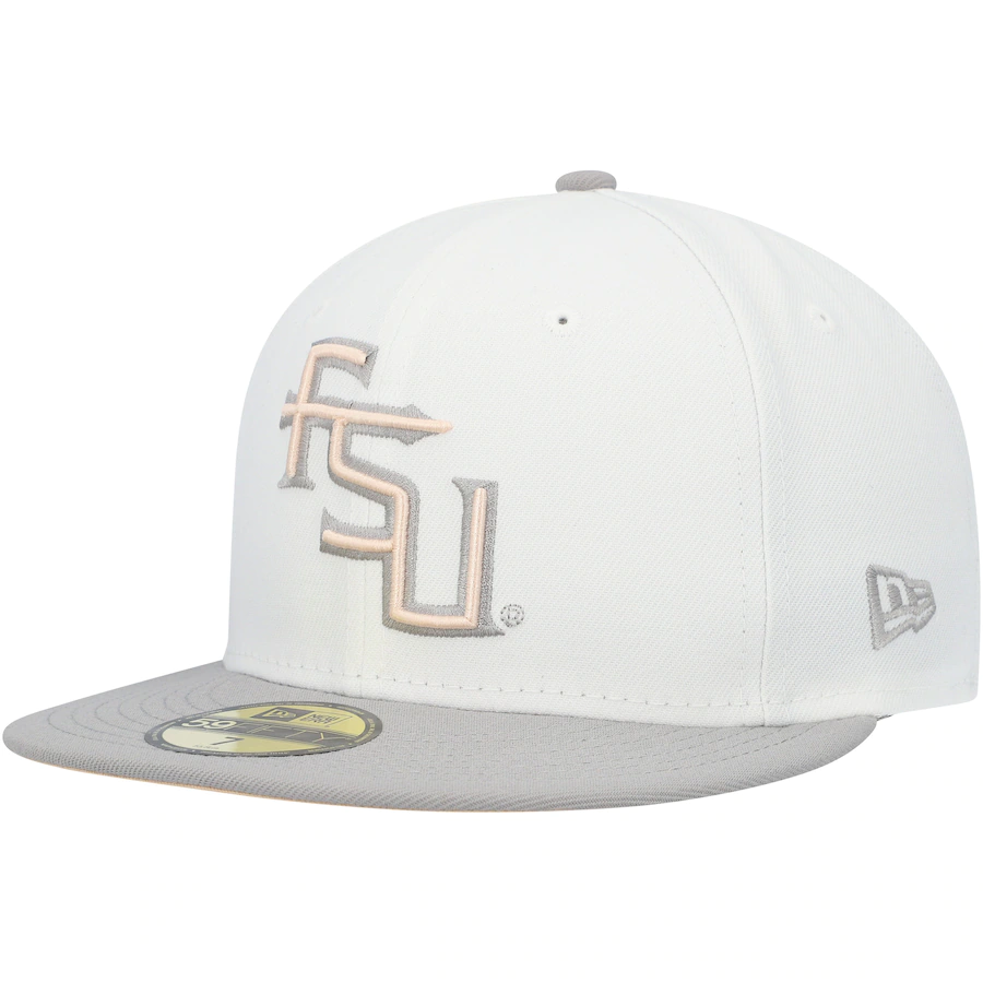 New Era Florida State Seminoles White/Gray Neutral Apricot 59FIFTY Fitted Hat