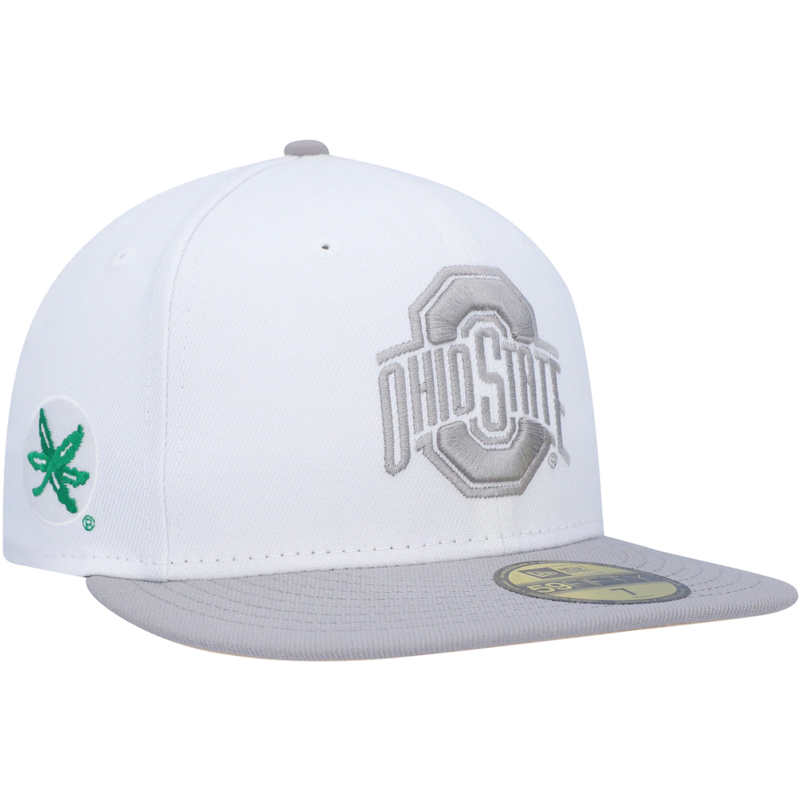 New Era Ohio State Buckeyes White/Gray Neutral Apricot 59FIFTY Fitted Hat