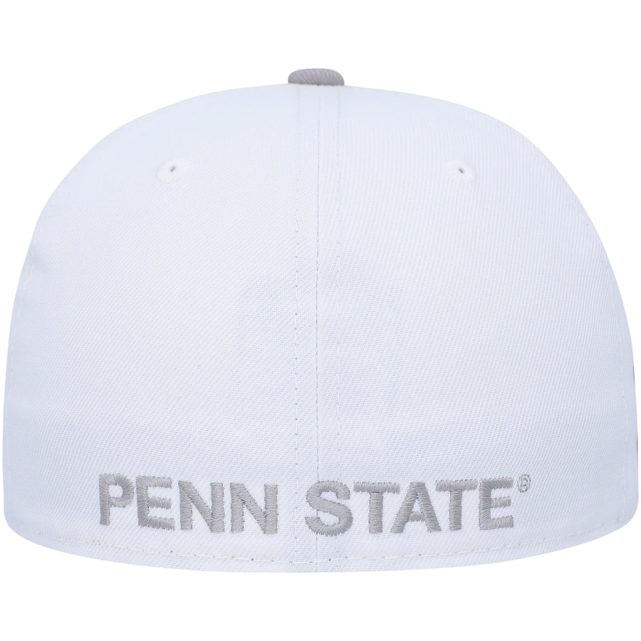 New Era Penn State Nittany Lions White/Gray Neutral Apricot 59FIFTY Fitted Hat