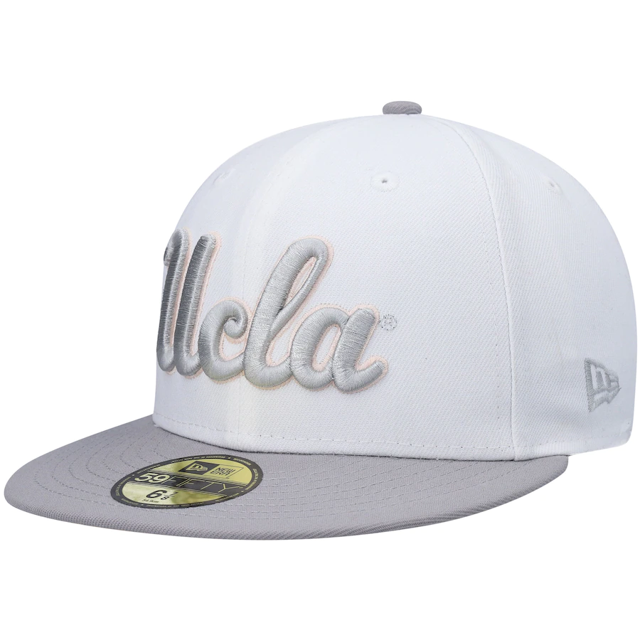 New Era UCLA Bruins White/Gray Neutral Apricot 59FIFTY Fitted Hat