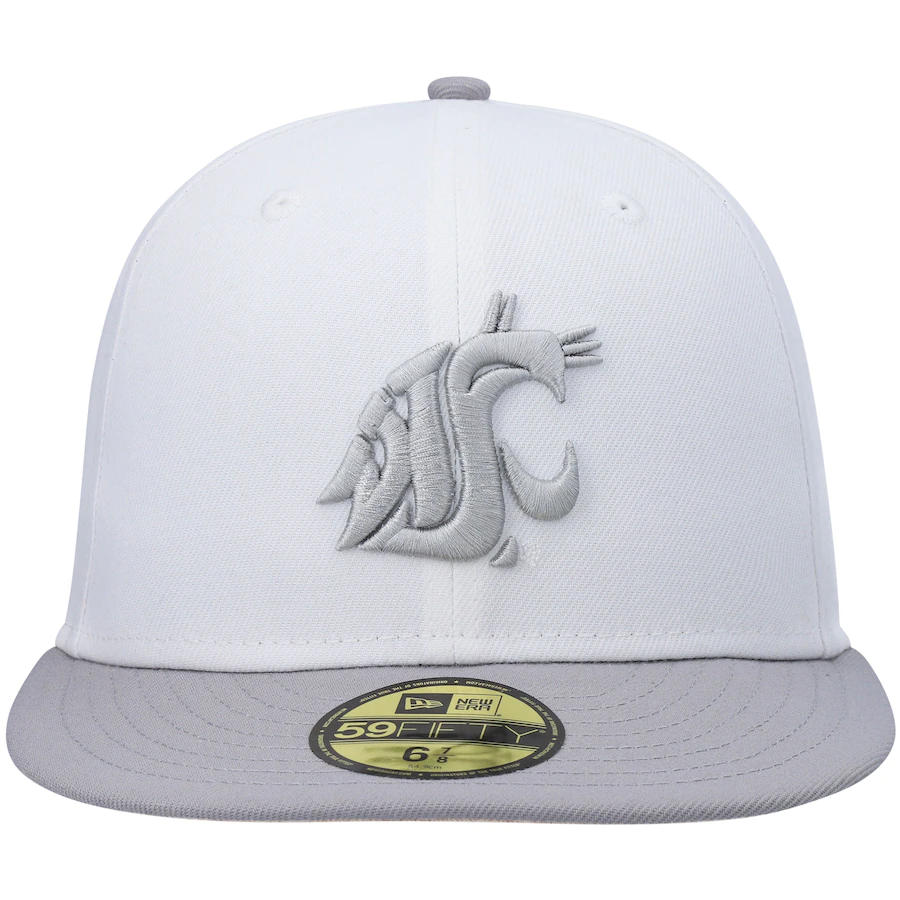 New Era Washington State Cougars  White/Gray Neutral Apricot 59FIFTY Fitted Hat