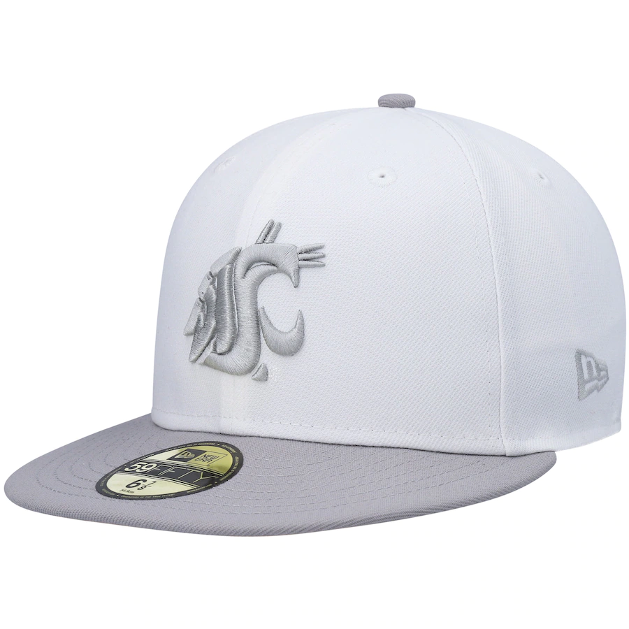 New Era Washington State Cougars  White/Gray Neutral Apricot 59FIFTY Fitted Hat