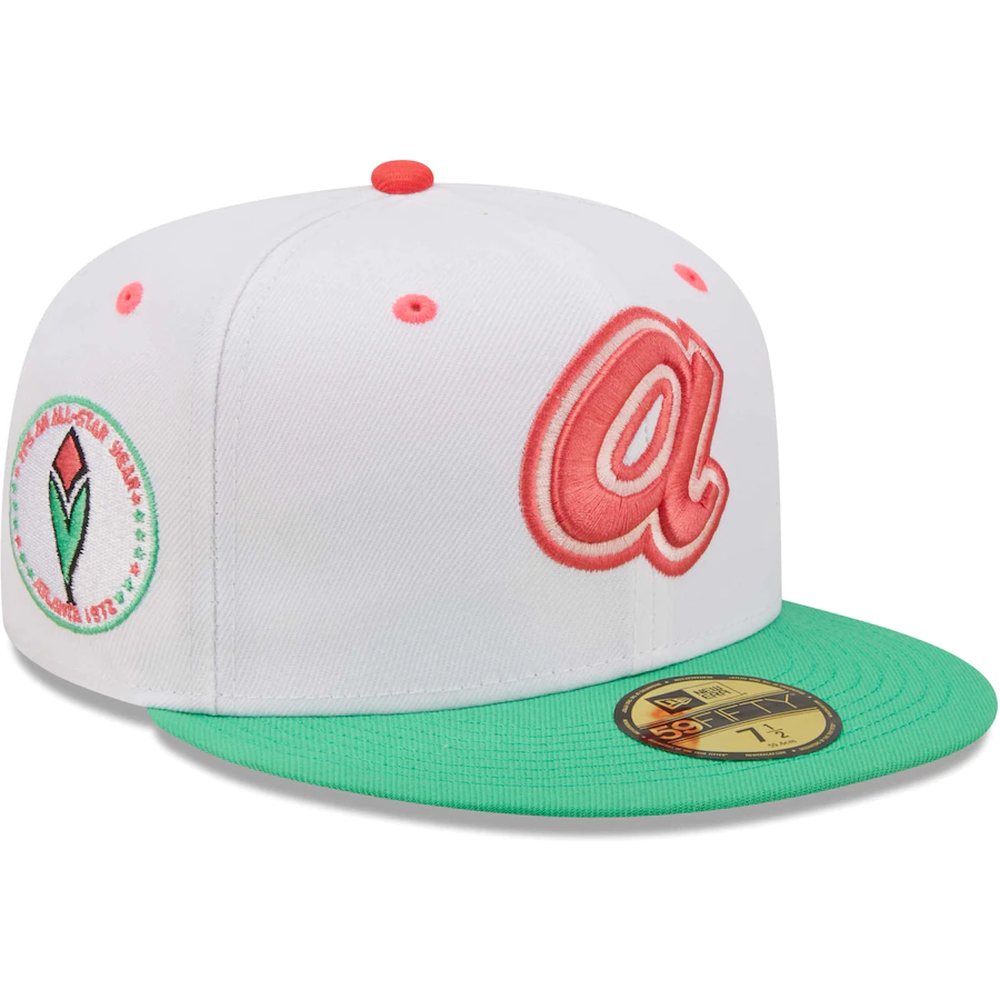 New Era Atlanta Braves 1972 All-Star Game Watermelon Lolli 59FIFTY Fitted Hat