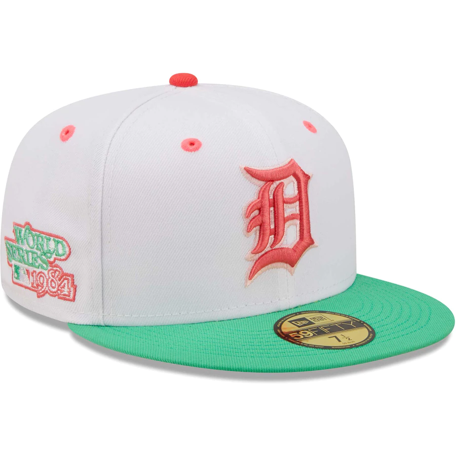 New Era Detroit Tigers 1984 World Series Watermelon Lolli 59FIFTY Fitted Hat