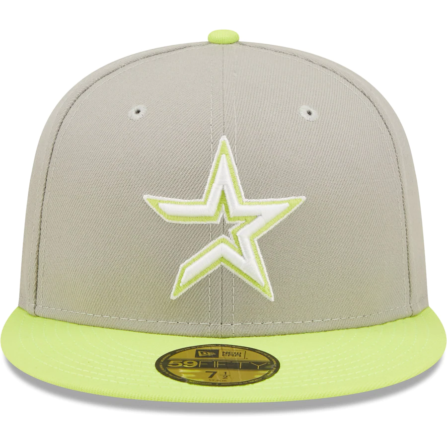 New Era Houston Astros Gray/Green 45th Anniversary Cyber 59FIFTY Fitted Hat