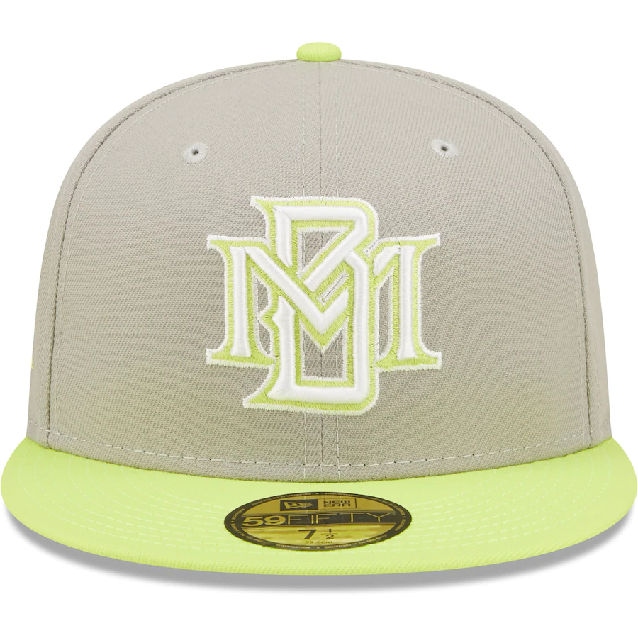 New Era Milwaukee Brewers Gray/Green 25th Anniversary Cyber 59FIFTY Fitted Hat