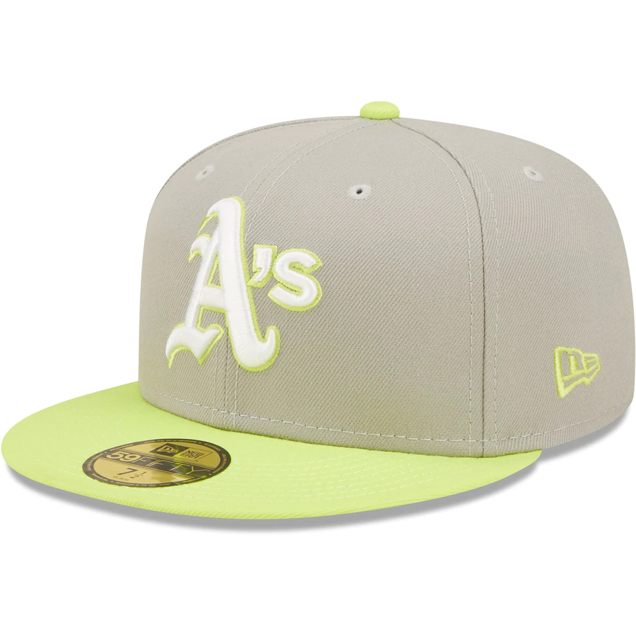 New Era Oakland Athletics Gray/Green 1973 World Series Cyber 59FIFTY Fitted Hat