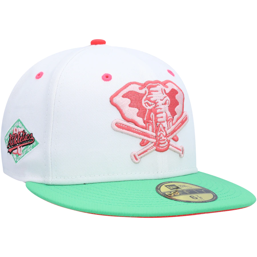 New Era Oakland Athletics Alternate Logo Watermelon Lolli 59FIFTY Fitted Hat