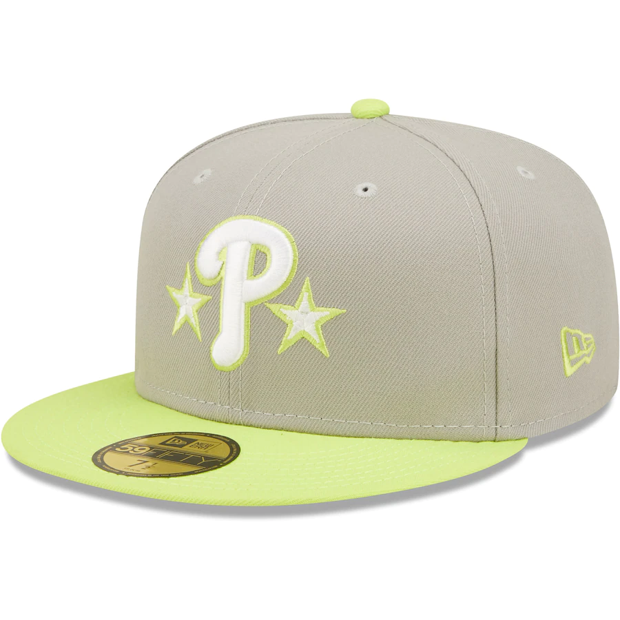 New Era Philadelphia Phillies Gray/Green 2004 Inaugural Season Cyber 59FIFTY Fitted Hat