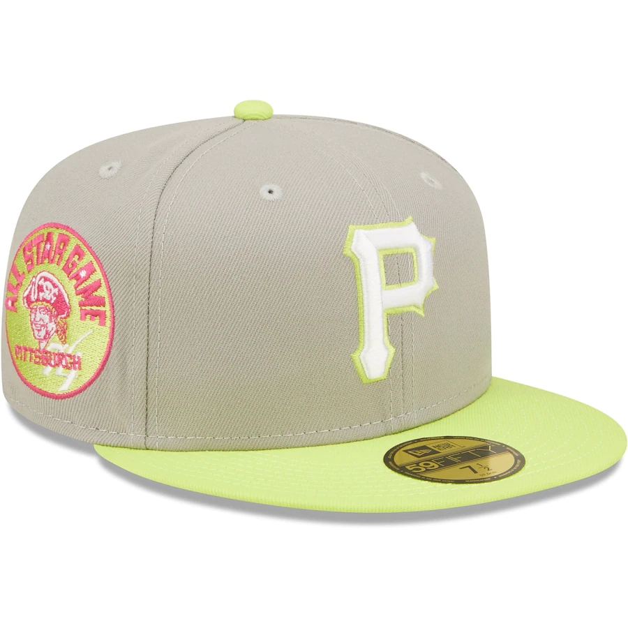 New Era Pittsburgh Pirates Gray/Green 1974 MLB All-Star Game Cyber 59FIFTY Fitted Hat