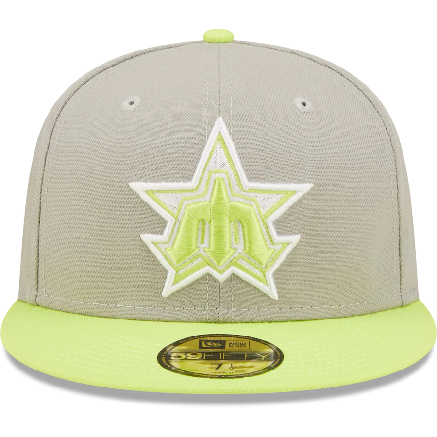 New Era Seattle Mariners Gray/Green 40th Anniversary Cyber 59FIFTY Fitted Hat