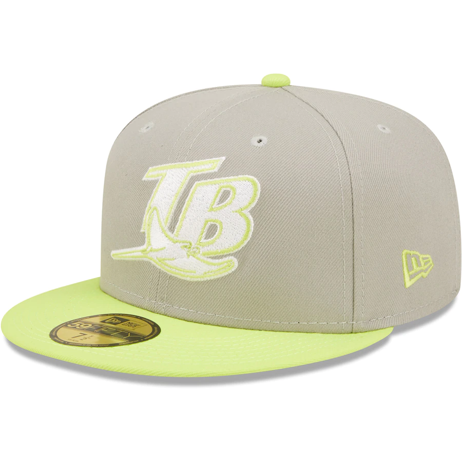 New Era Tampa Bay Rays Gray/Green 1998 Inaugural Season Cyber 59FIFTY Fitted Hat