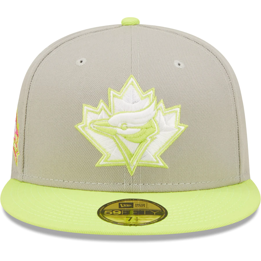 New Era Toronto Blue Jays Gray/Green 25th Anniversary Cyber 59FIFTY Fitted Hat