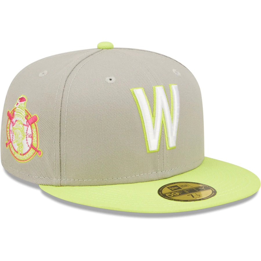New Era Washington Senators Gray/Green Cooperstown Collection 1956 MLB All-Star Game Cyber 59FIFTY Fitted Hat