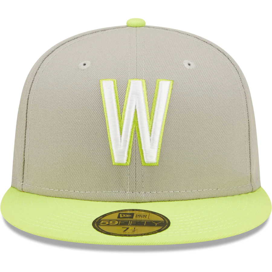 New Era Washington Senators Gray/Green Cooperstown Collection 1956 MLB All-Star Game Cyber 59FIFTY Fitted Hat