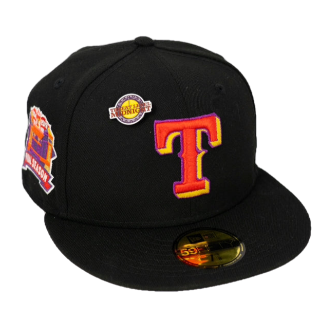 New Era Texas Rangers Black/Red Final Season Purple UV 59FIFTY Fitted Hat