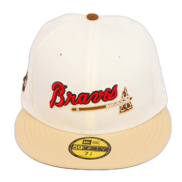 New Era Atlanta Braves 1876 Alternate Logo 'Eggnog Pack' 59FIFTY Fitte