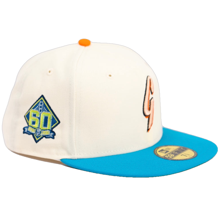 New Era San Francisco Giants Chrome/Blue 60th Anniversary 59FIFTY Fitted Hat