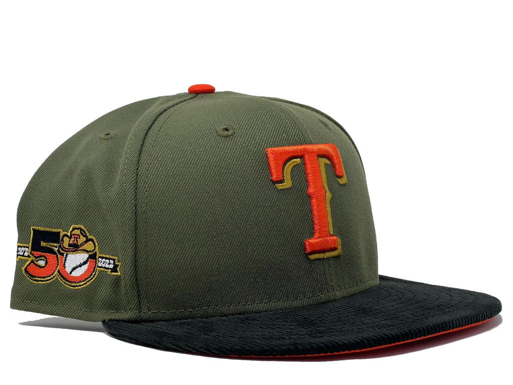 New Era Texas Rangers “Corduroy Brim” Pack 50th Anniversary 59FIFTY Fitted Hat
