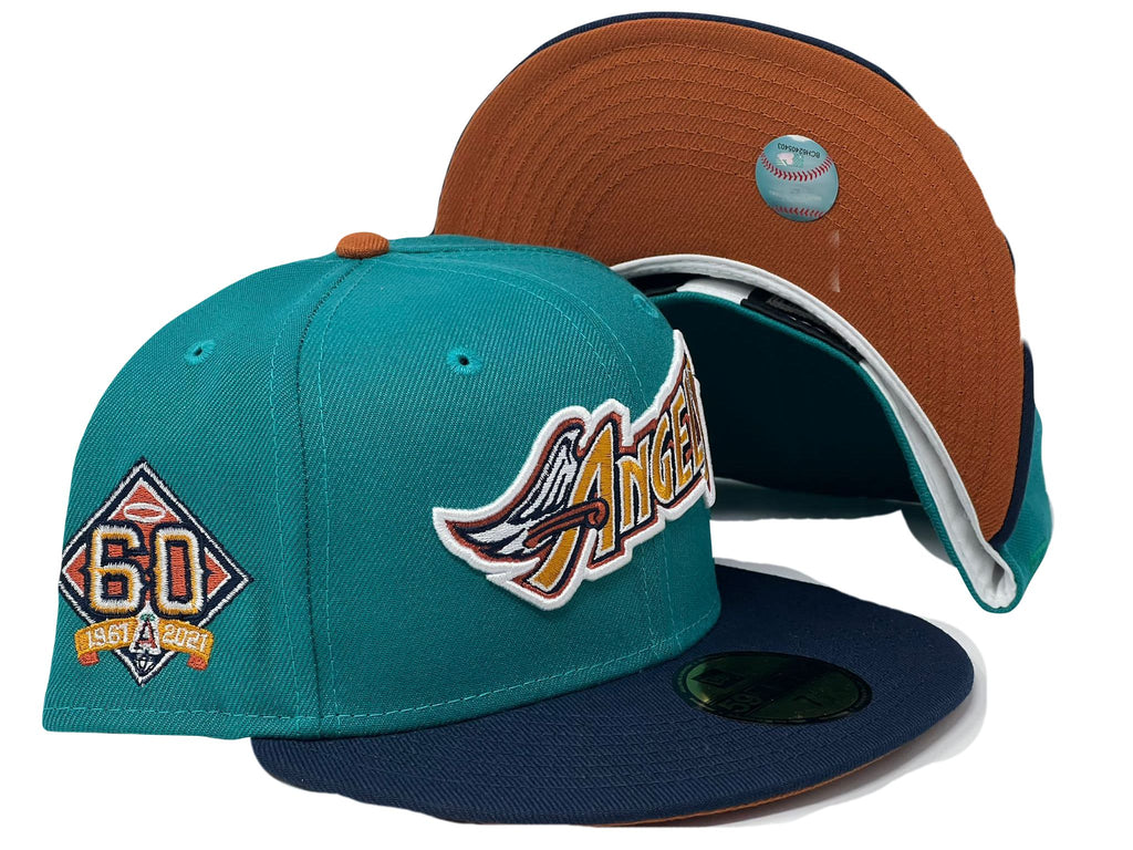 New Era Los Angeles Angels 60th Anniversary "Galaxy Part 2" Rust Orange UV 59FIFTY Fitted Hat