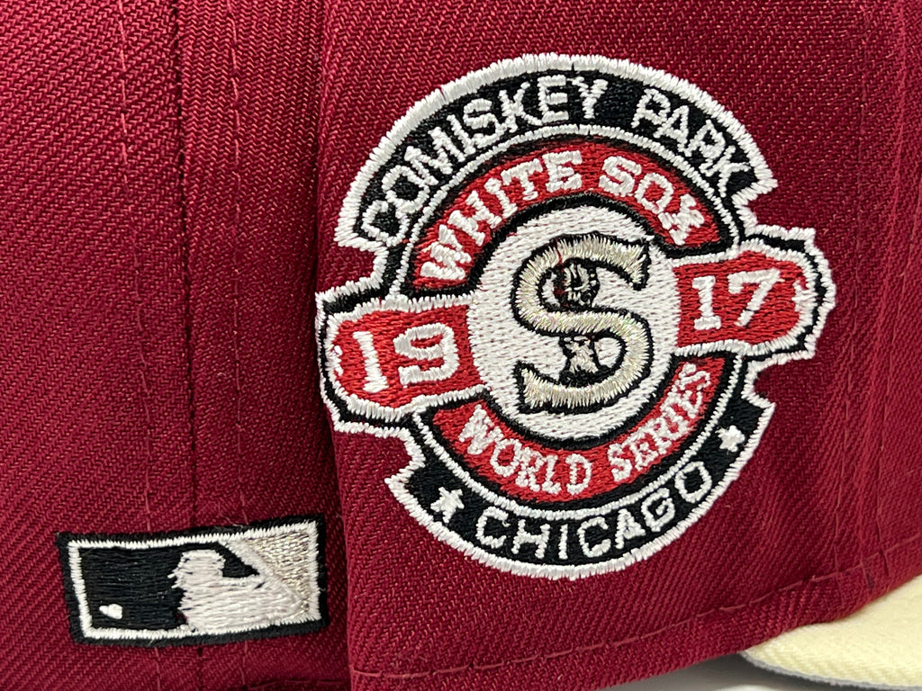 New Era Chicago White Sox 2017 World Series Burgundy/Chrome 59FIFTY Fitted Hat
