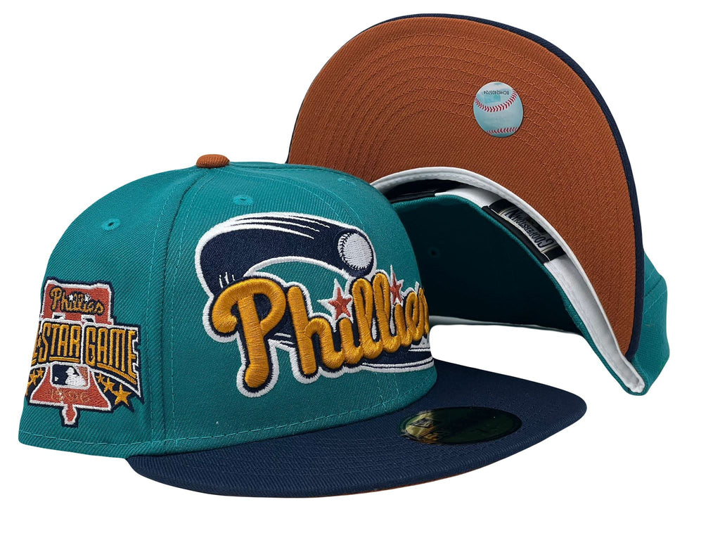 New Era Philadelphia Phillies 1996 All-Star Game "Galaxy Pat 2" Rust Orange UV 59FIFTY Fitted Hat