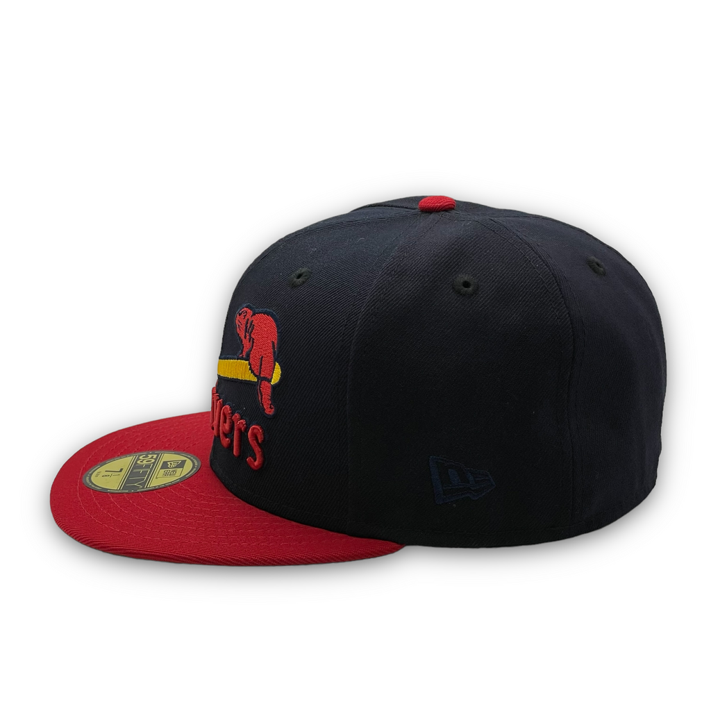 New Era Portland Beavers 1956 Jersey Front Navy/Red 59FIFTY Fitted Hat