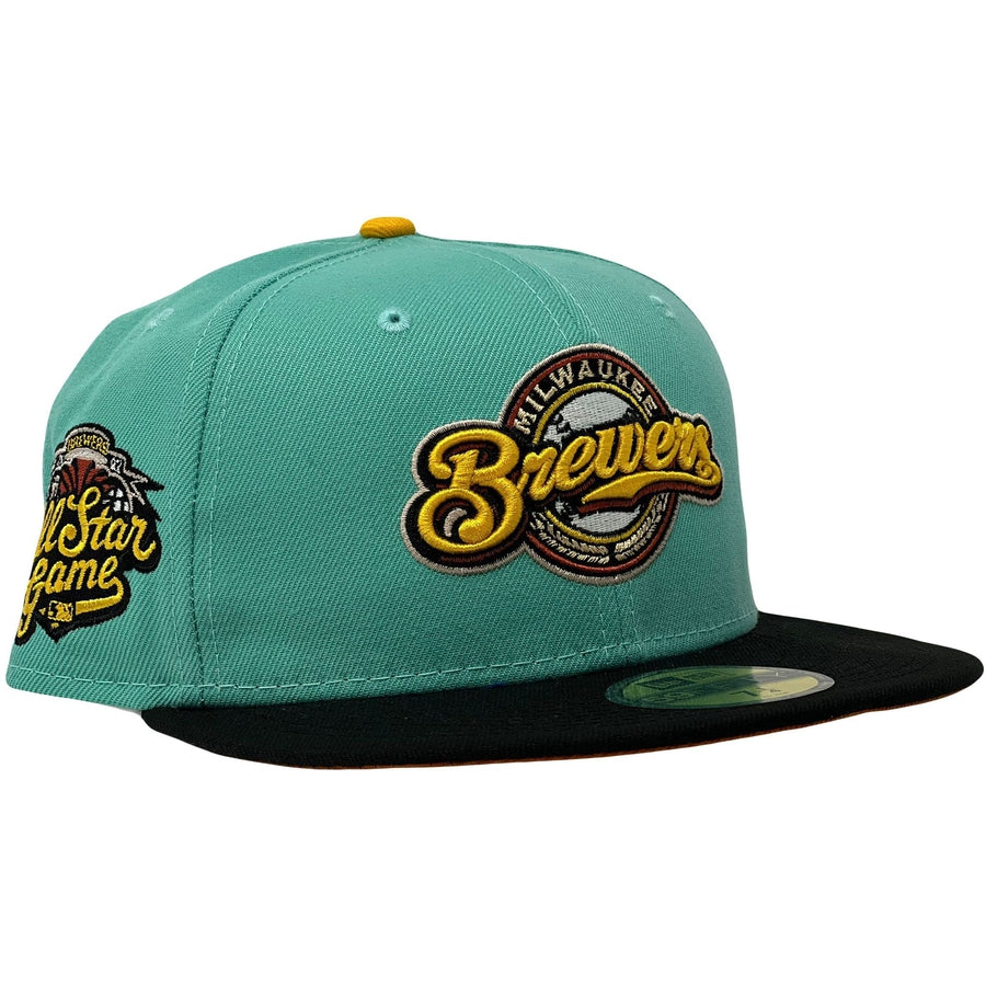 New Era Milwaukee Brewers 2002 All-Star Game Blue Tint/Yellow/Black 59FIFTY Fitted Hat