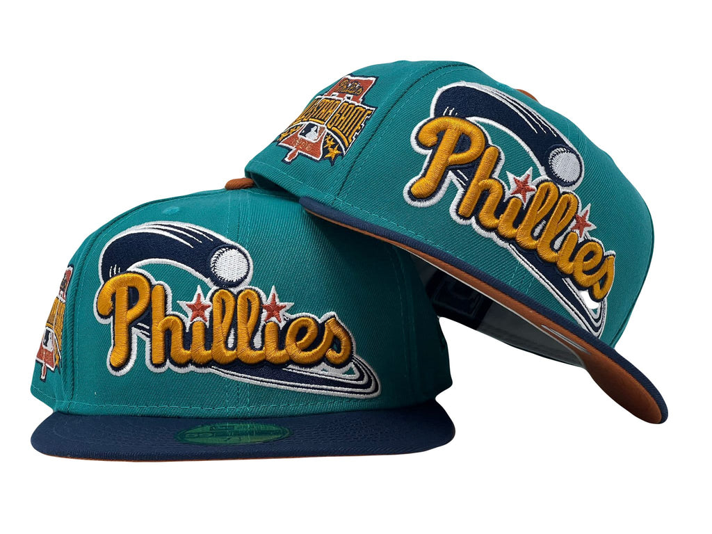 New Era Philadelphia Phillies 1996 All-Star Game "Galaxy Pat 2" Rust Orange UV 59FIFTY Fitted Hat
