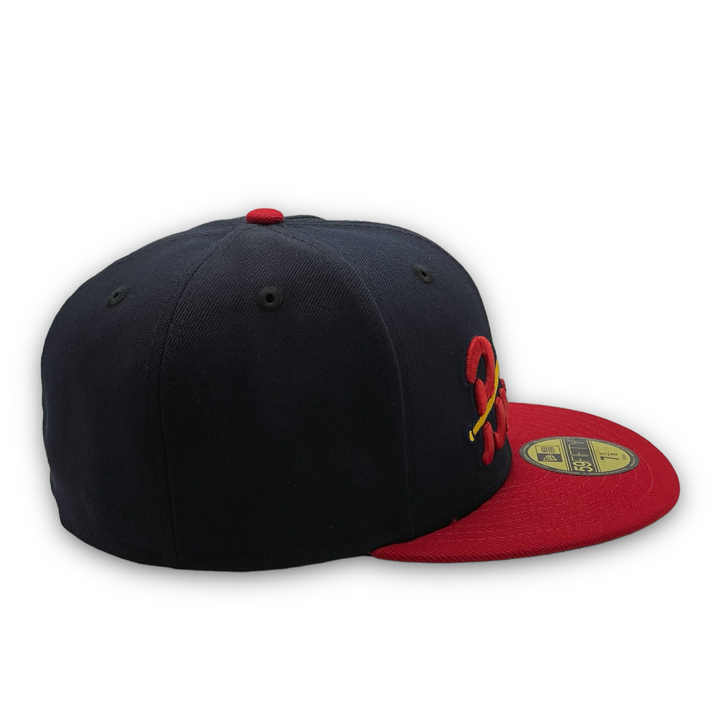 New Era Portland Beavers 1956 Jersey Front Navy/Red 59FIFTY Fitted Hat