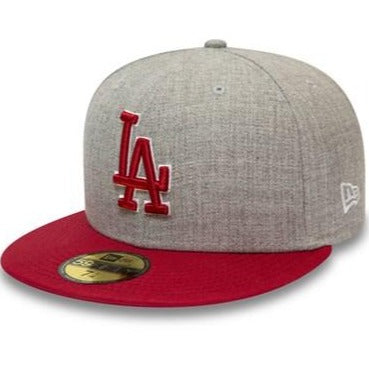 New Era Los Angeles Dodgers Heather Contrast Grey 59FIFTY Fitted Hat