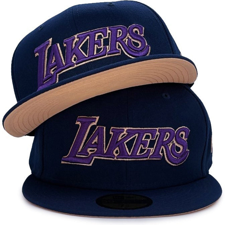New Era Los Angeles Lakers Navy/Purple Peach UV 59FIFTY Fitted Hat
