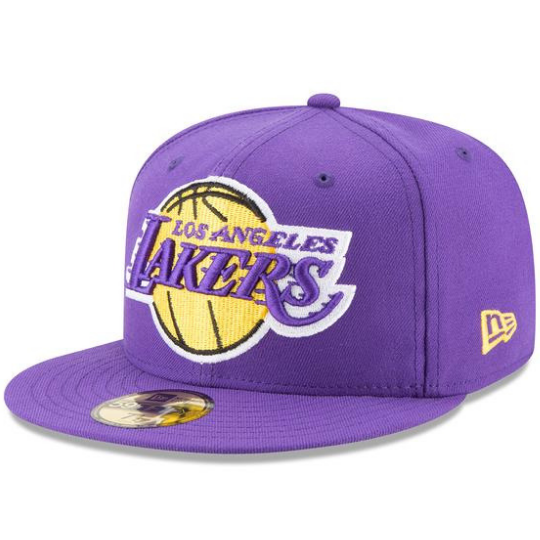 New Era Los Angeles Lakers Purple 59Fifty Fitted Hat