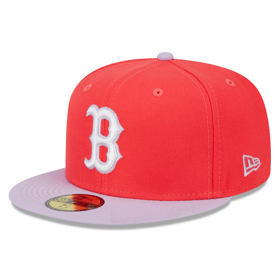 New Era Boston Red Sox Spring Red/Lavender 2023 59FIFTY Fitted Hat