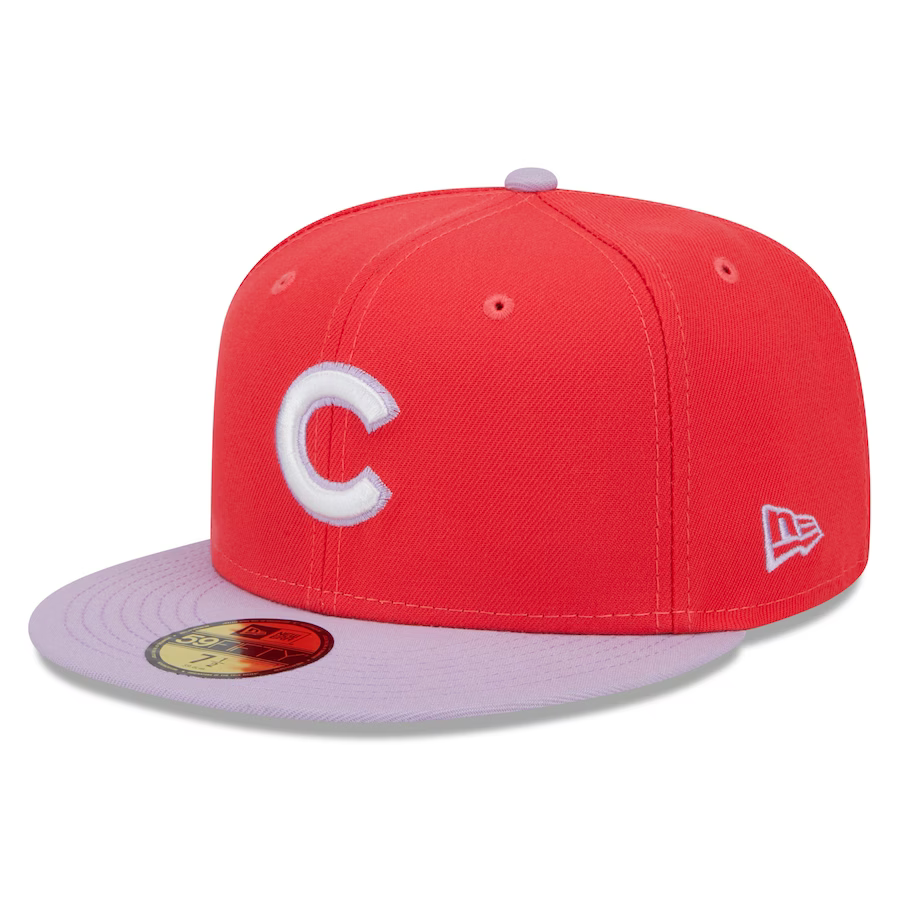 New Era Chicago Cubs Spring Red/Lavender 2023 59FIFTY Fitted Hat
