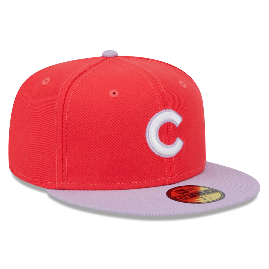 New Era Chicago Cubs Spring Red/Lavender 2023 59FIFTY Fitted Hat