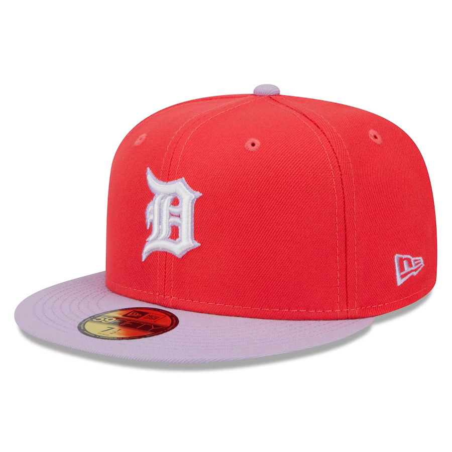 New Era Detroit Tigers Spring Red/Lavender 2023 59FIFTY Fitted Hat