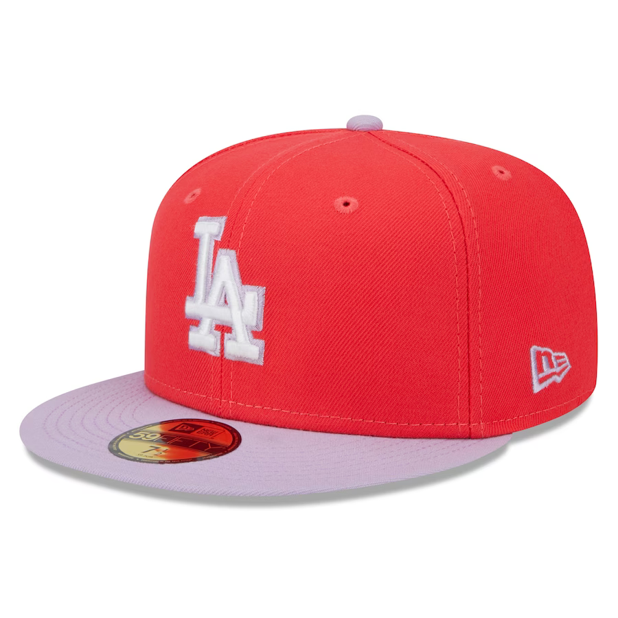 New Era Los Angeles Dodgers Spring Red/Lavender 2023 59FIFTY Fitted Hat