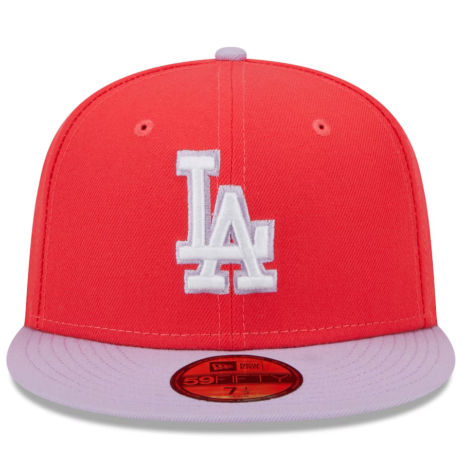 New Era Los Angeles Dodgers Spring Red/Lavender 2023 59FIFTY Fitted Hat