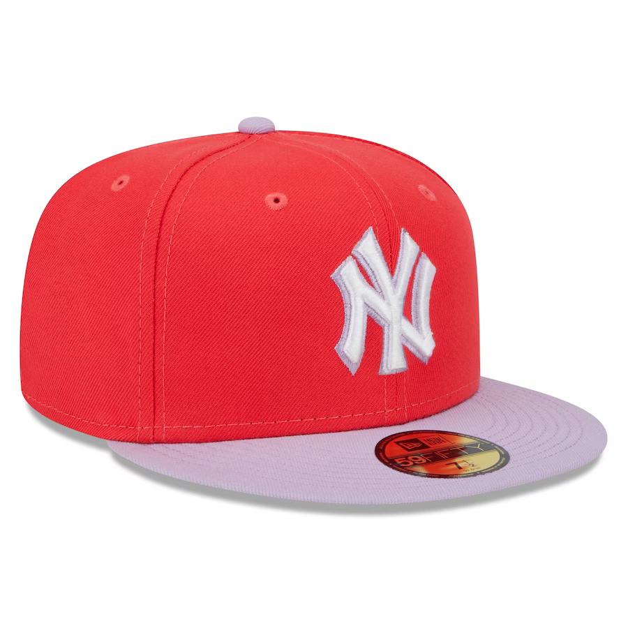 New Era New York Yankees Spring Red/Lavender 2023 59FIFTY Fitted Hat