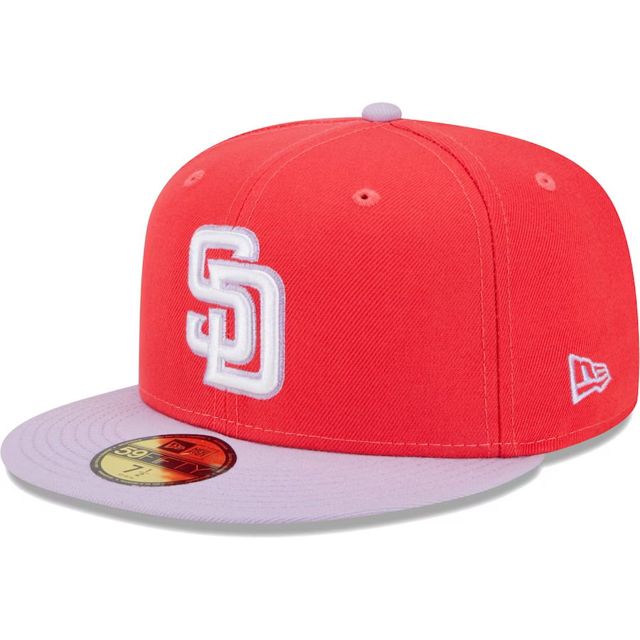 New Era San Diego Padres Spring Red/Lavender 2023 59FIFTY Fitted Hat