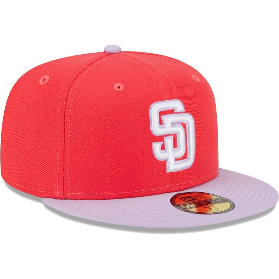 New Era San Diego Padres Spring Red/Lavender 2023 59FIFTY Fitted Hat