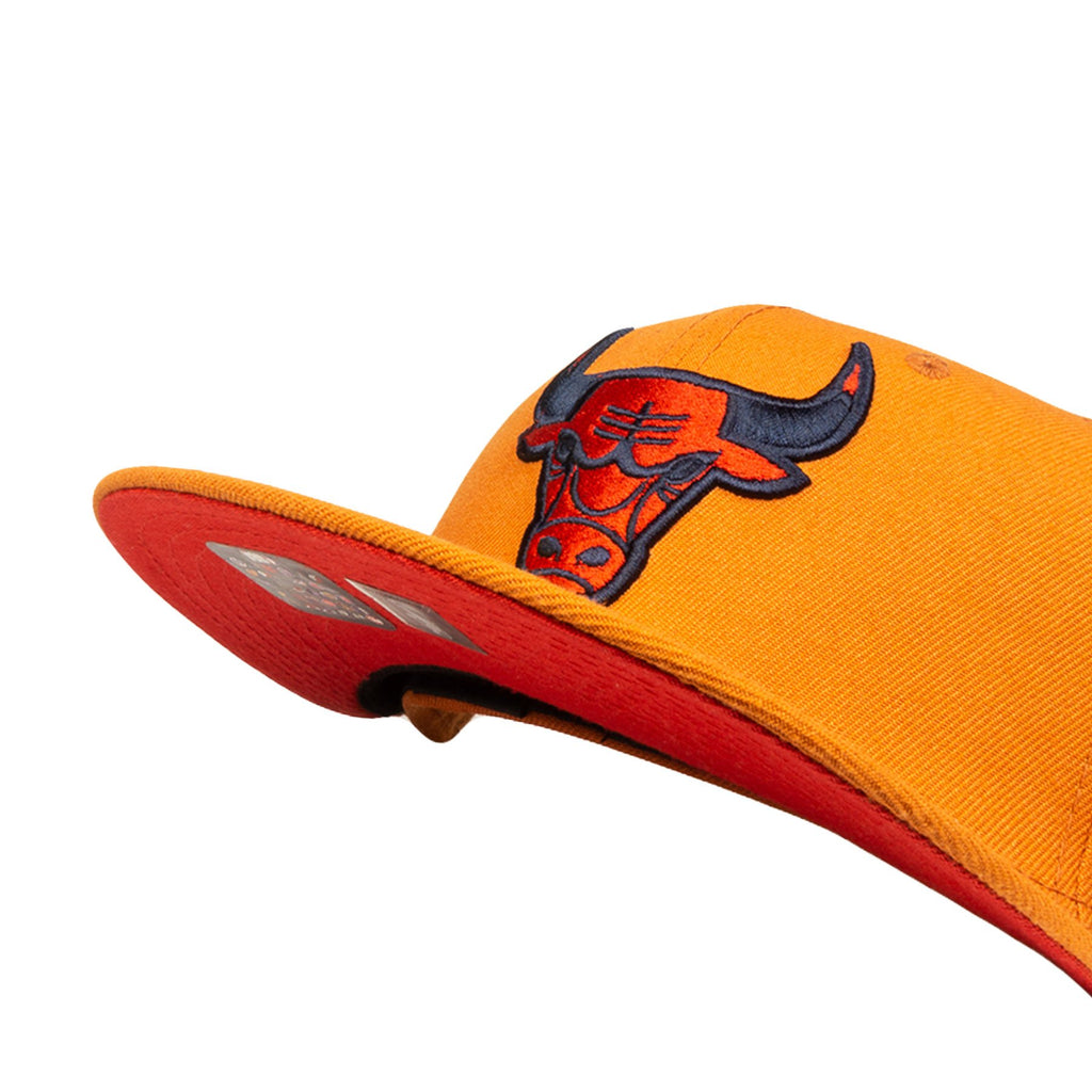 New Era Chicago Bulls Orange 'Season Opener' 59FIFTY Fitted Hat