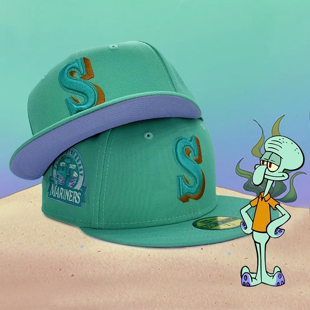 New Era Seattle Mariners Squidward Tentacles 30th Anniversary 59FIFTY Fitted Hat