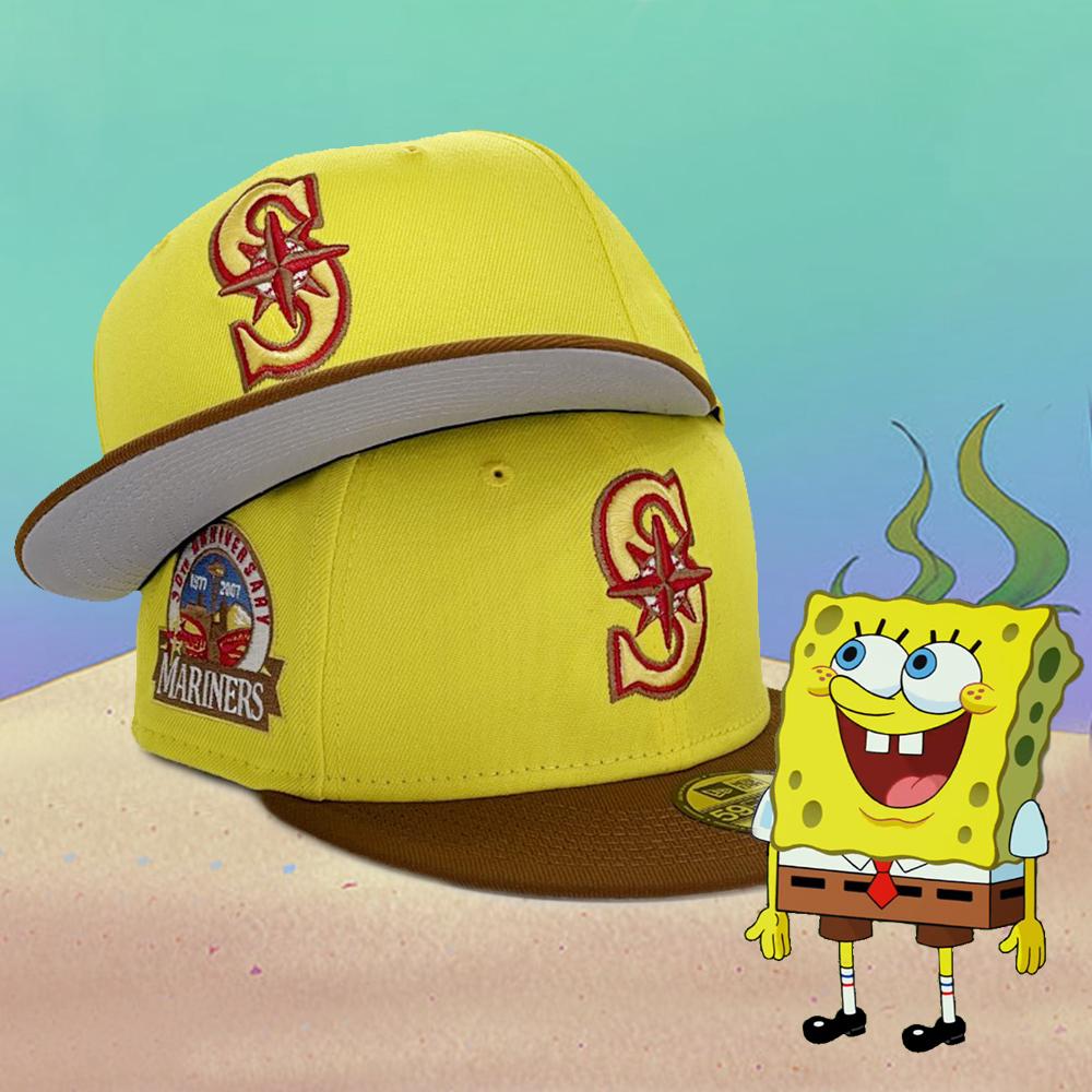 New Era Seattle Mariners Spongebob Squarepants 30th Anniversary 59FIFTY Fitted Hat